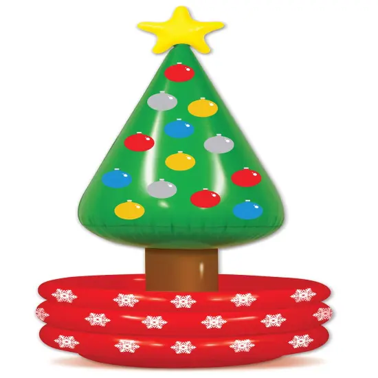 Inflatable Christmas Tree Cooler (Pack of 6) {1}