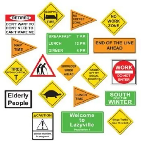 Retirement Cutouts (Pack of 12) {1}