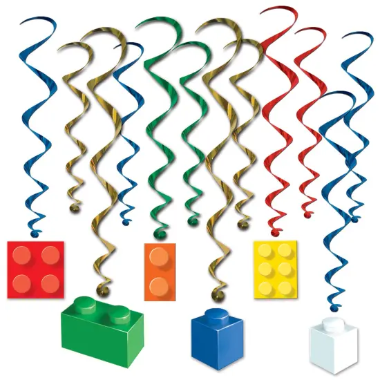Building Block Whirls, (Pack of 6) {1}