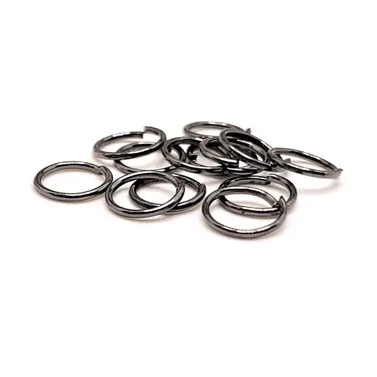 100, 500 or 1,000 Pieces: 7 mm Gunmetal Plated Jump Rings, 21g {1}