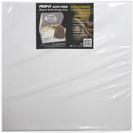 PROP-IT Acid-Free Museum Quality Storage Chest for Textiles-Extra Large Size 6"X18"X40" {1}