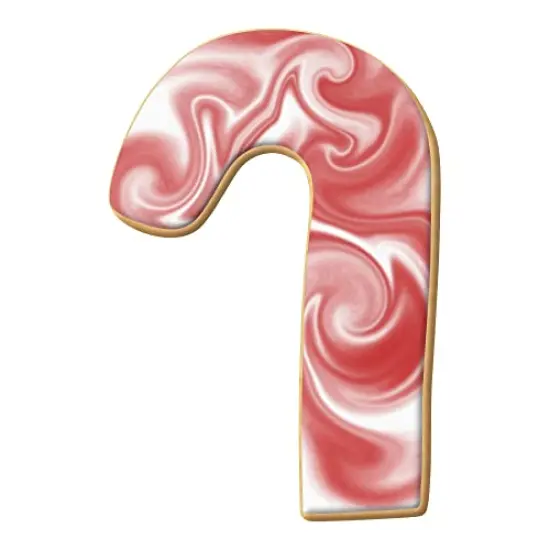 Candy Cane Cookie Cutter 3.5 in, CookieCutter.com, Tin Plated Steel, Handmade in the USA {2}