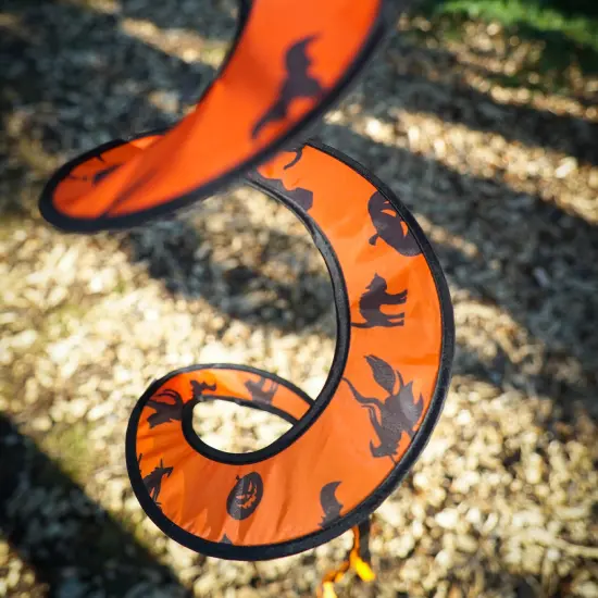 In the Breeze Pumpkin with Hat Hanging Ball Spinner, Halloween Wind Spinner, 2497 {3}