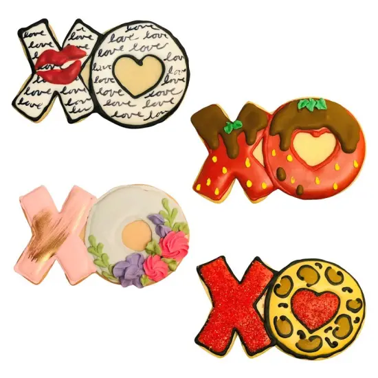 XO Cookie Cutter 4.25 in, CookieCutter.com, Tin Plated Steel, Handmade in the USA {3}