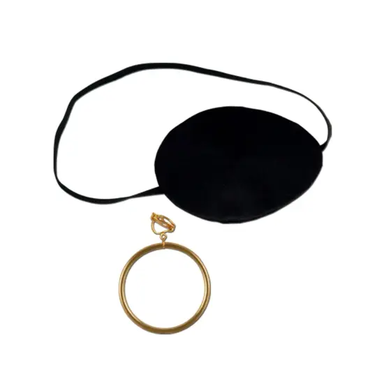 Pirate Eye Patch w/Plastic Earring (Pack of 12) {1}
