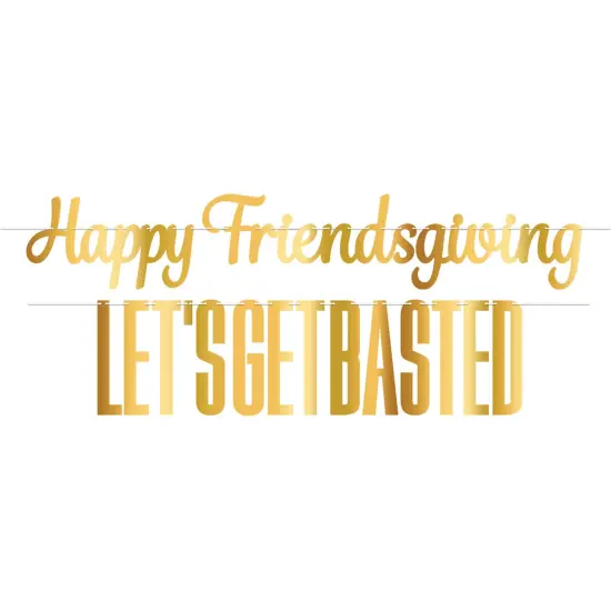 Foil Friendsgiving Streamer Set, (Pack of 12) {1}