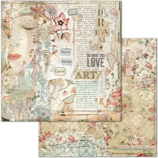 Stamperia Double-Sided Paper Pad 8"X8" 10/Pkg-Imagine, 10 Designs/1 Each {3}