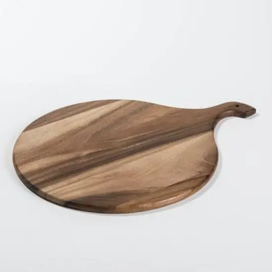 Kalmar Home Acacia Wood Cutting/ Charcuterie Board - Medium Round {1}