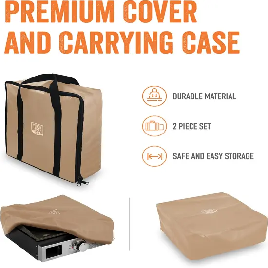 Yukon Glory 17" Griddle Cover and Carrier TAN {2}