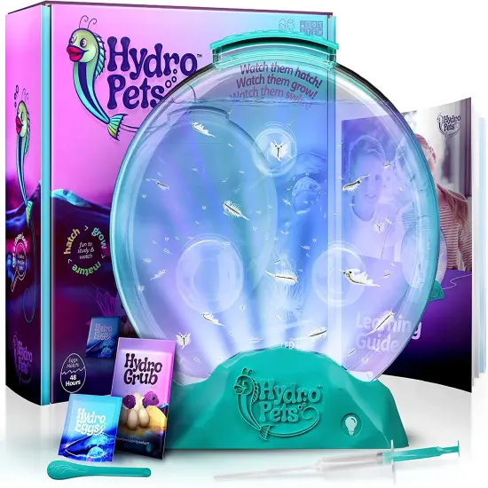 HydroPets Live Sea Pets Habitat Kit, Light Up Tank - Science Experiments Kits - Educational STEM Kids Hatch & Grow Aquatic Pets Gift Toys for Boys & Girls {1}