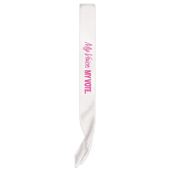 My Voice. My Vote. Satin Sash, (Pack of 6) {1}