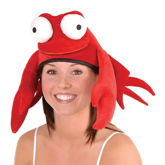 Plush Crab Hat (Pack of 6) {1}