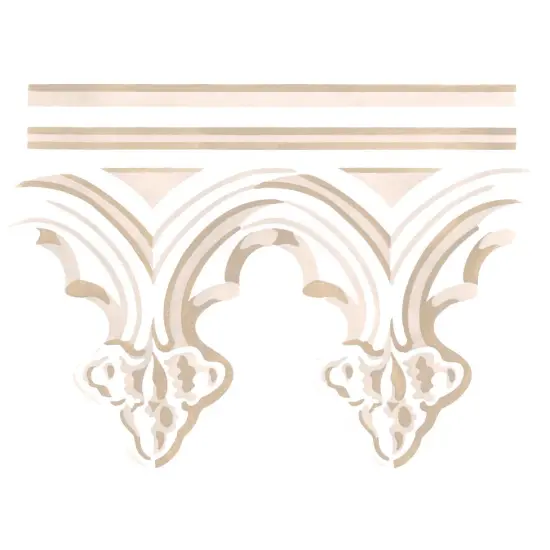 Gothic Molding Wall Stencil | 3291 by Designer Stencils | Reusable Stencils for Painting | {1}