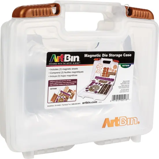 ArtBin Magnetic Die Storage W/3 Sheets-10.25"X3.25"X9.625" Translucent {2}