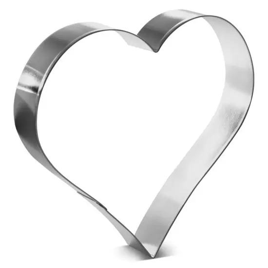 Heart Cookie Cutter 5.5 in, CookieCutter.com, Tin Plated Steel, Handmade in the USA {1}