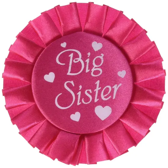 Big Sister Satin Button (Pack of 12) {1}
