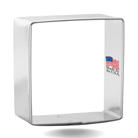 Square Cookie Cutter 2 in, CookieCutter.com, Tin Plated Steel, Handmade in the USA {1}