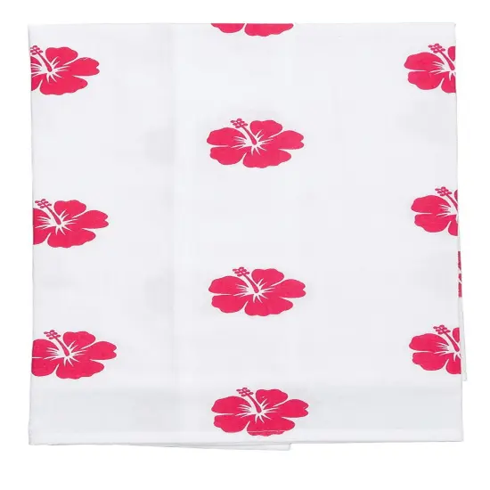 Tropical Flowers Flamingos & Palm Trees Printed Flour Sack Kitchen Dishtowels Set of 3 {3}