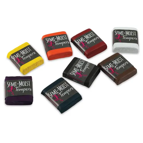 Richeson Semi-Moist Tempera Cake - 8 Color Refill Pack {2}