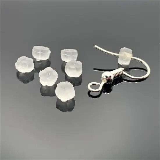 100, 500 or 1,000 Pieces: Flower Earring Stopper Backs {1}