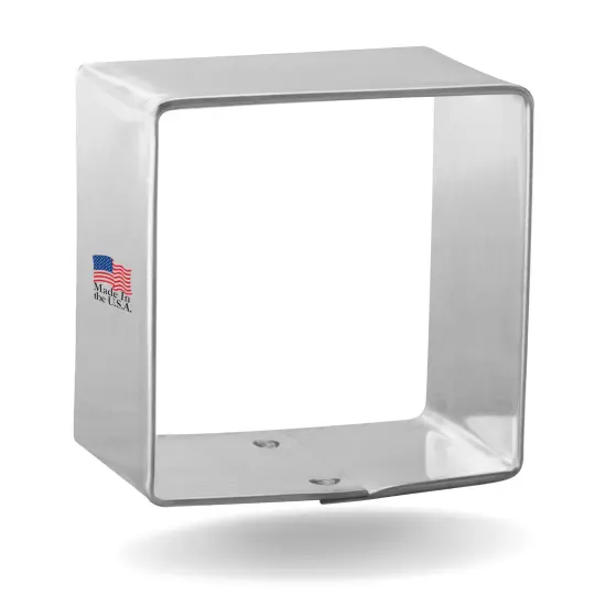 CookieCutter.com 1.5 in Square Geometric, CookieCutter.com, Tin Plated Steel, Handmade in the USA {1}