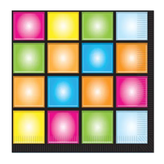 Disco Luncheon Napkins (Pack of 12) {1}