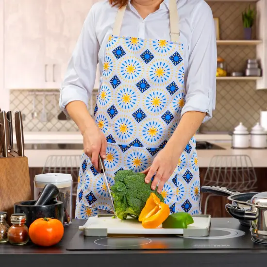 Mabie Swan - Adjustable Apron, Water Resistant, with Pocket, Neck Strap, Long Tie, Ultra Thin and Light Weight (2 Pack) {12}