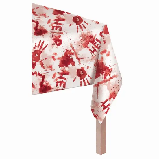 Bloody Plastic Table Cover, 54" x 102 {1}