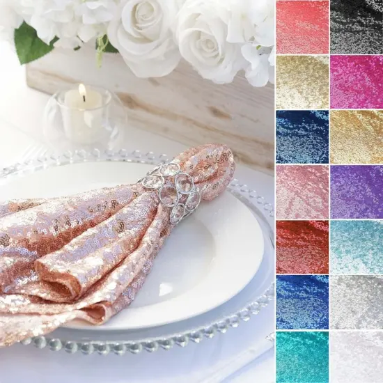 20" Sequins Napkins {2}