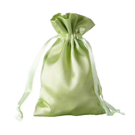 60 pcs 4x6 Satin Favor Drawstring Bags Hunter green {6}