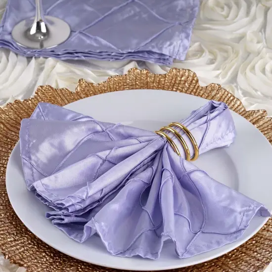 17" Pintuck Taffeta NAPKINS {4}