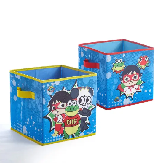 Ryan's World Set of 2 Durable Storage Cubes with Handles {1}