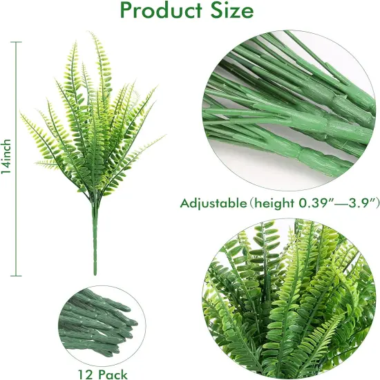 12 Bundles of UV Resistant Artificial Plants for Outdoor D&eacute;cor {5}