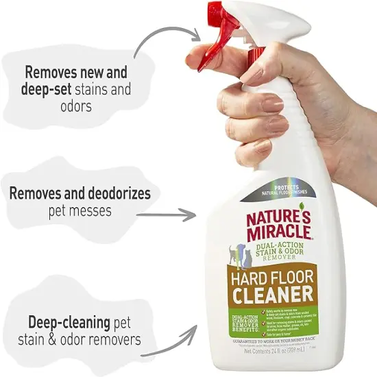 Nature's Miracle&reg; - Hard Floor Cleaner, Dual-Action Stain & Odor Remover, Protects Natural Floor Finishes, 24 oz {5}
