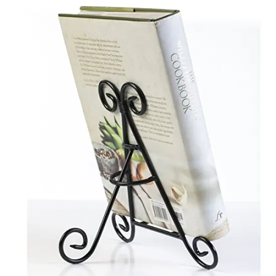 HUJI Sturdy Iron Display Stand Holder for Home Kitchen Decoration Platters, Pictures, Frames and Books. (1, 9") {4}