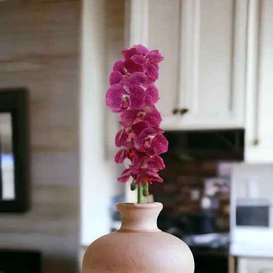 6-Pack: Purple & White Phalaenopsis Orchid Stem, Floral Home by Artificial Flowers {2}