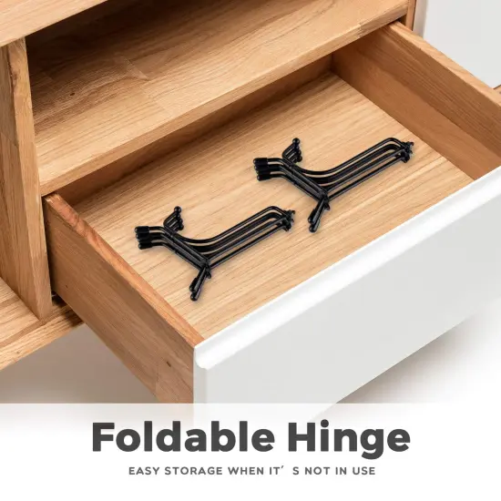 Mocoosy 4 Pack Improved Anti-Slip Plate Stands for Display, 4 Inch Plate Holder Display Stand, Picture Frame Holder Stand, Black Iron Easel Stands for Photo, Decorative Plate and Tabletop Arts {4}