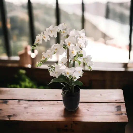 22-Inch Phalaenopsis Orchid Arrangement for Home and Office Floral D&eacute;cor, Floral Home by Artificial Flowers {4}