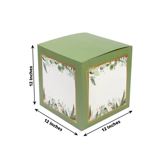2 pcs 12" Transparent Balloon Boxes Green {3}