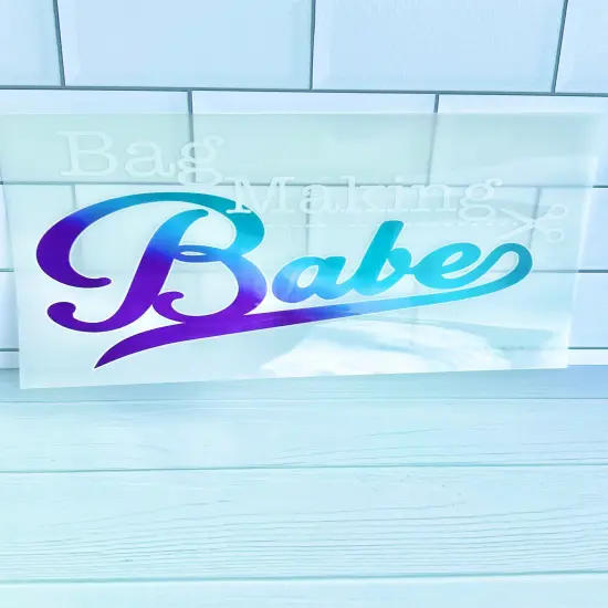Bag Making Babe DTF Transfer (Iron on Transfer) {1}