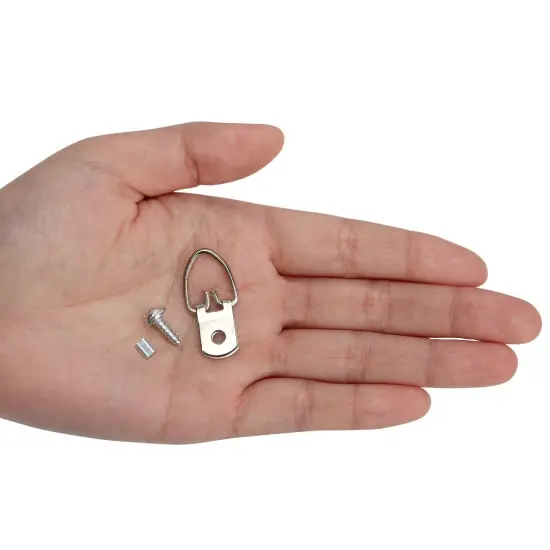 Picture Hanging Kit - 100 Feet Stainless Steel Hanging Wire, 60 Pcs D Ring Picture Hangers with Screws and 60 Pcs Aluminum Crimping Loop Sleeve for Hanging Paintings Photos {5}