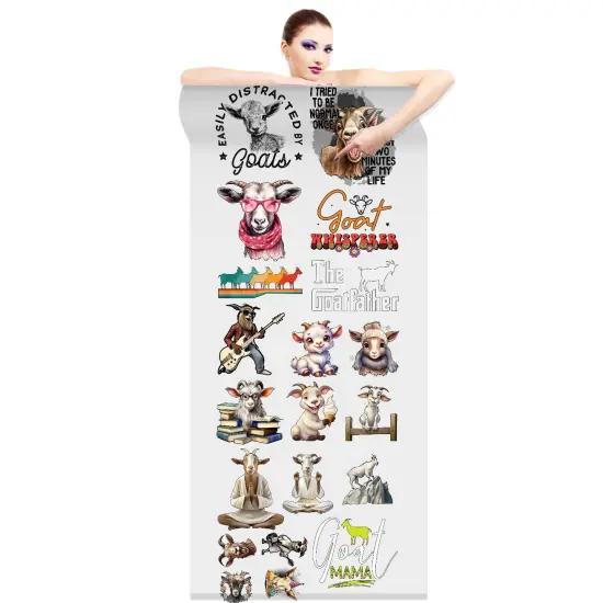 Goat Lovers Direct-to-Film Transfer Gang Sheets - 22x60 {2}