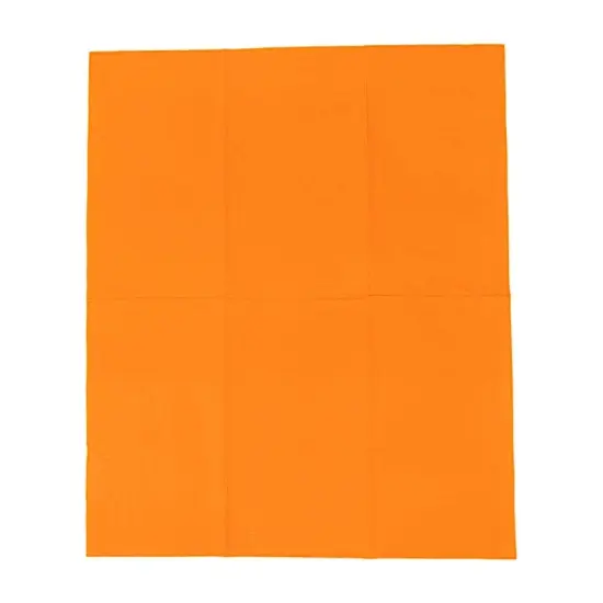 50 Plain Soft 2 Ply Dinner Table Cocktail Paper NAPKINS Orange {1}