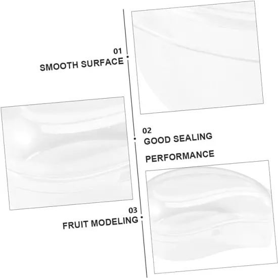 50 Pcs Clear Food Containers with Lids {4}