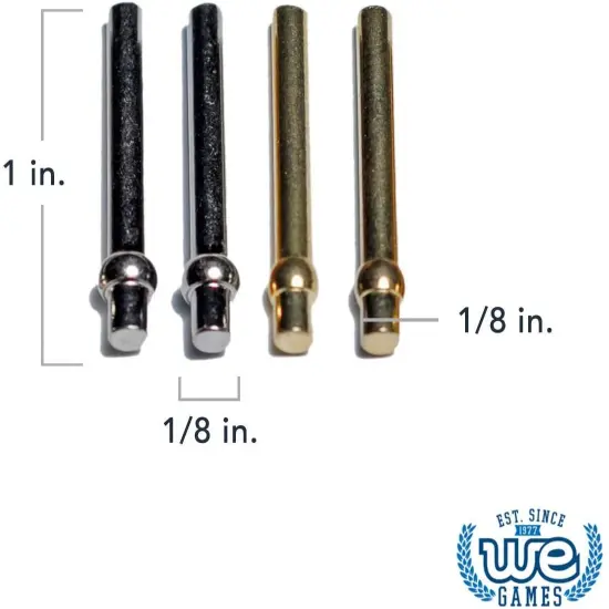 WE Games Competition Cribbage Game - Solid Wood Sprint 2 Track Board with Metal Pegs {4}