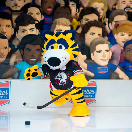 Bleacher Creatures Buffalo Sabres Sabretooth 10" Mascot Plush Figure (Black Goat Head Uniform) {2}