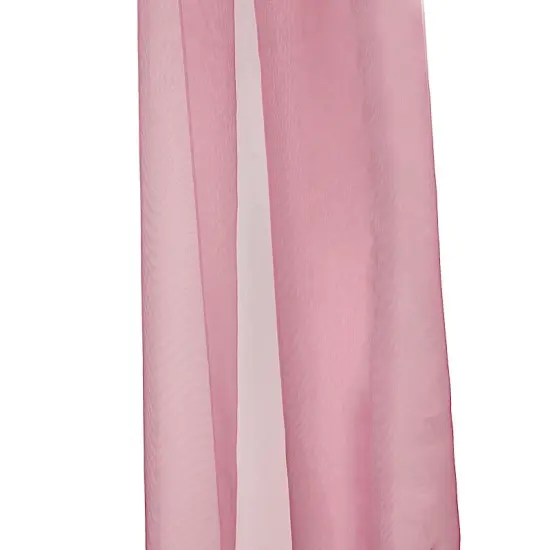 18 feet Sheer Organza CURTAIN Panel BACKDROP Drape Mauve {1}