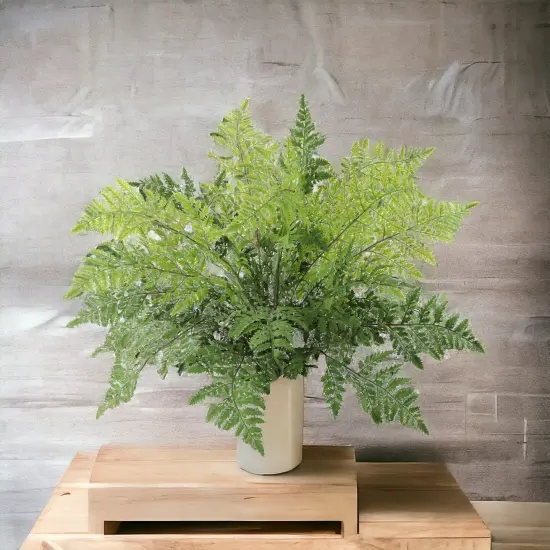 6-Pack: Leather Fern Bush with 7 Sprays, 28" Wide, Floral Home by Artificial Flowers {3}