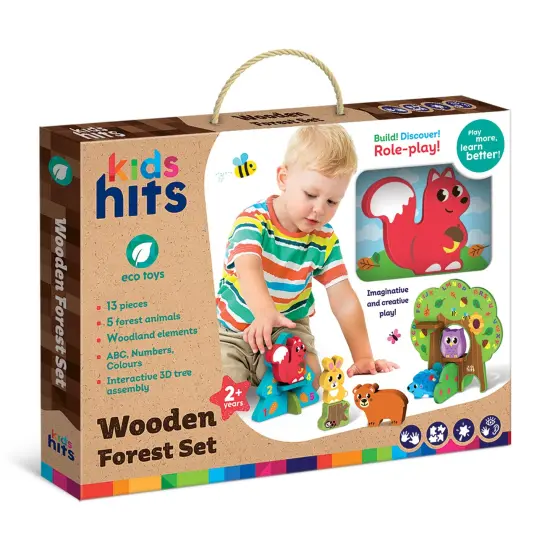 Wooden Forest SetKids Hits: Unleash Creativity with the Wooden Forest Set - Building, Matching, and Imaginative Play for Little Explorers! {5}