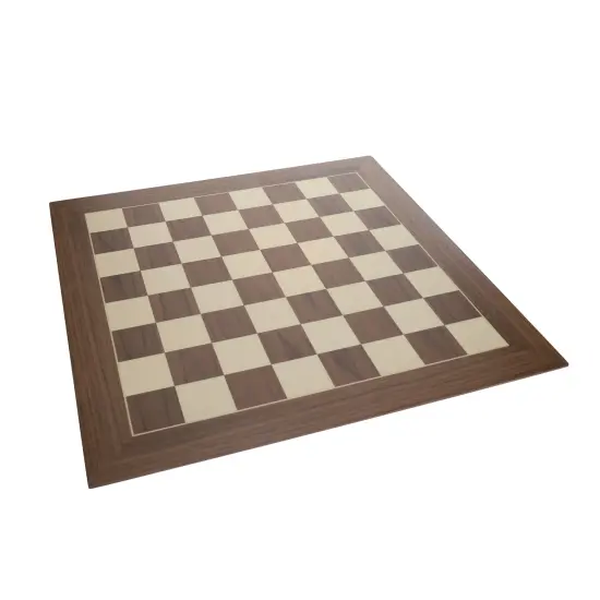 WE Games Deluxe Walnut and Sycamore Wooden Chess Board - 21.75 inches {2}